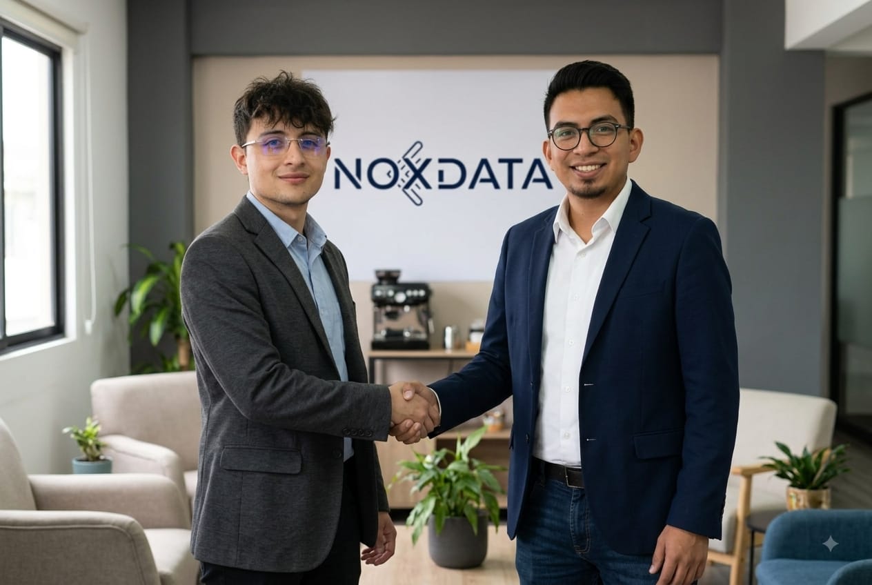 Carlos Angulo Pizarro y David Marcalla, fundadores de NoxData Tech